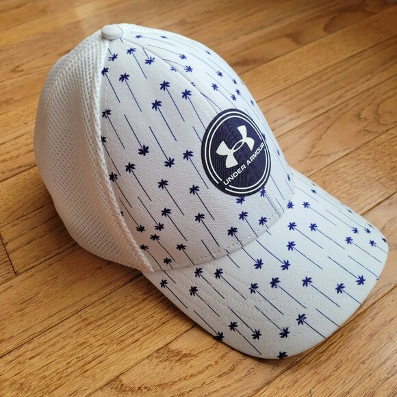 UA Under Armour Drive Mid Palm Tree Men's Stretch Fit Cap XL/XXL - Picture 1 of 8